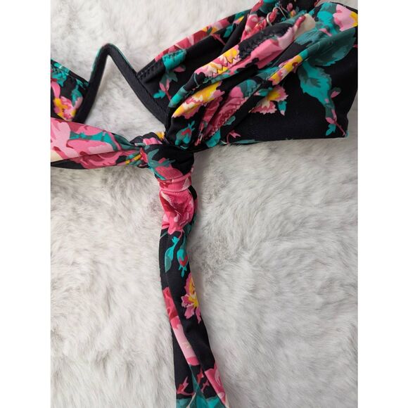 For Love‎ & Lemons Floral Swim Bikini Top Bra Sz M Medium NWT - Picture 3 of 8